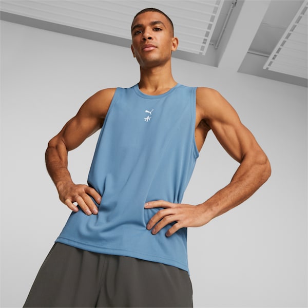 PUMA x ALEX TOUSSAINT Men's Performance Tank Top, Deep Dive, extralarge