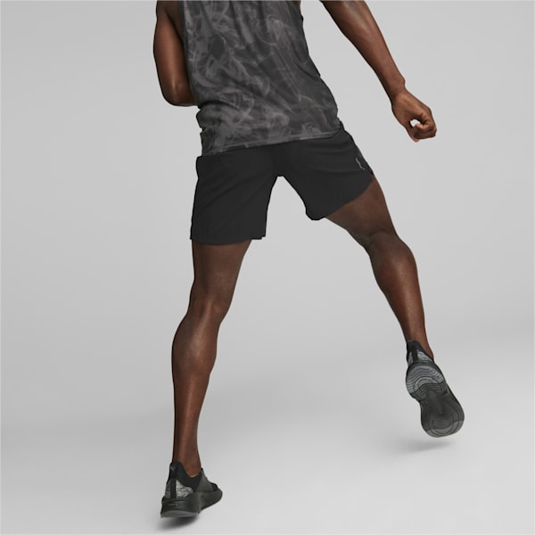 Run Fav Printed Session Men's 7” Shorts, PUMA Black-AOP, extralarge-IND