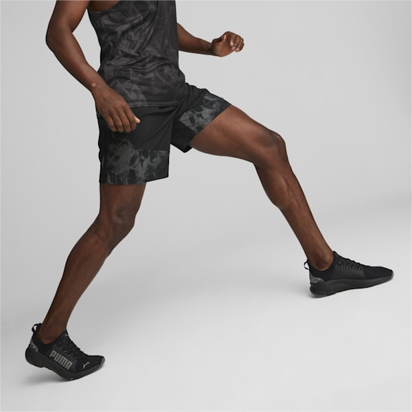 Run Fav Printed Session Men's 7” Shorts, PUMA Black-AOP, extralarge-IND