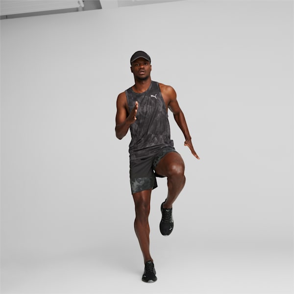 Run Favorite Session Men's Shorts, PUMA Black-AOP