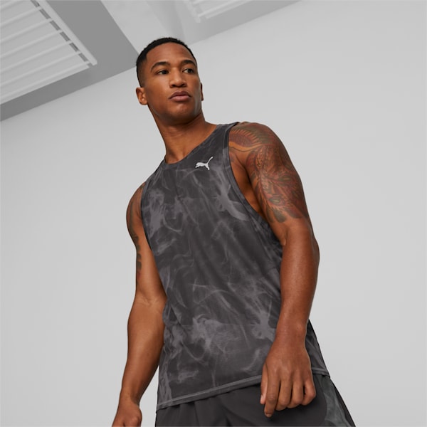 メンズ ランニング RUN FAVORITE AOP シングレット, PUMA Black-AOP
