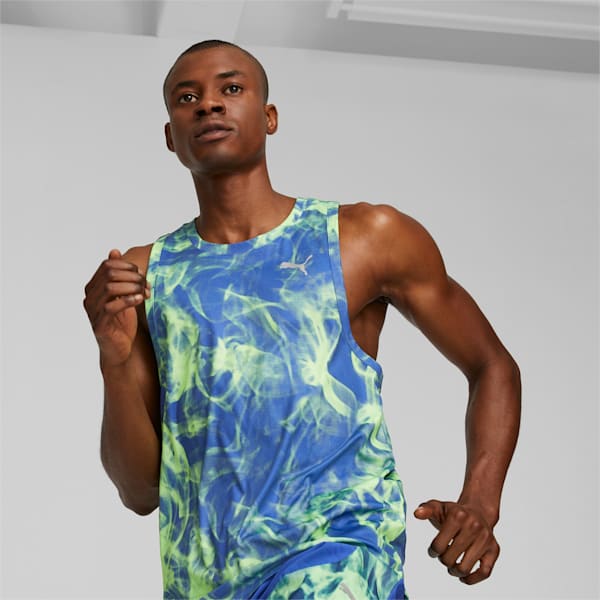 メンズ ランニング RUN FAVORITE AOP シングレット, Royal Sapphire-AOP