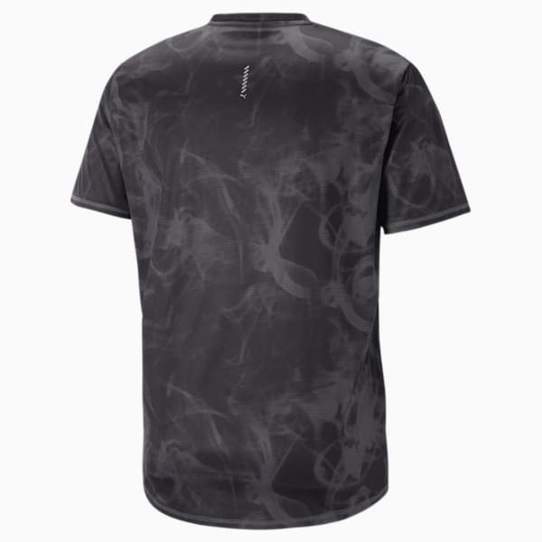 メンズ ランニング RUN FAVORITE AOP グラフィック 半袖 Tシャツ, PUMA Black-AOP, extralarge-JPN