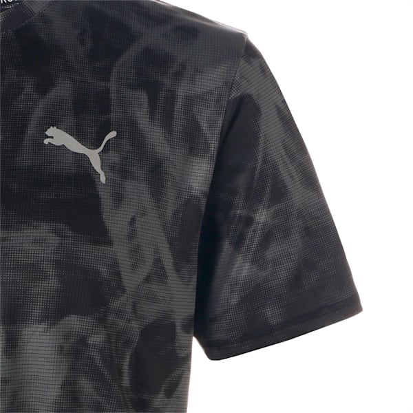メンズ ランニング RUN FAVORITE AOP グラフィック 半袖 Tシャツ, PUMA Black-AOP, extralarge-JPN