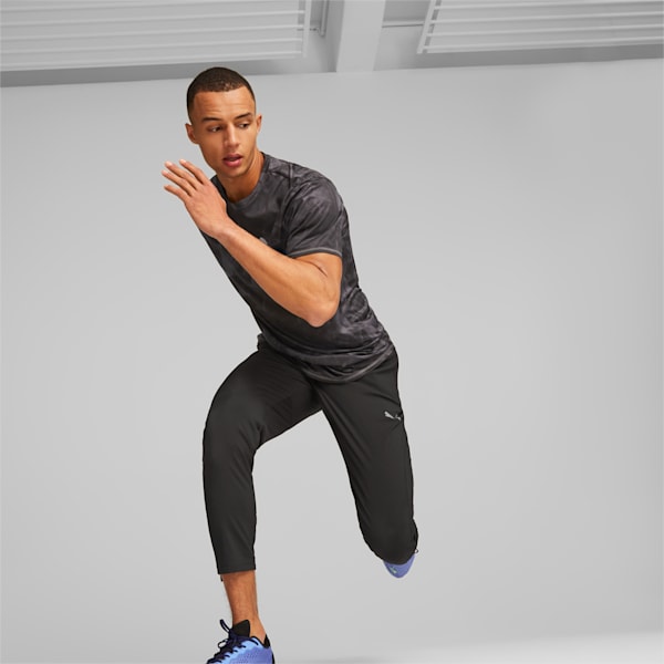メンズ ランニング RUN FAVORITE AOP グラフィック 半袖 Tシャツ, PUMA Black-AOP, extralarge-JPN
