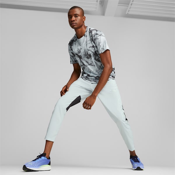 メンズ ランニング RUN FAVORITE AOP グラフィック 半袖 Tシャツ, Platinum Gray-AOP, extralarge-JPN