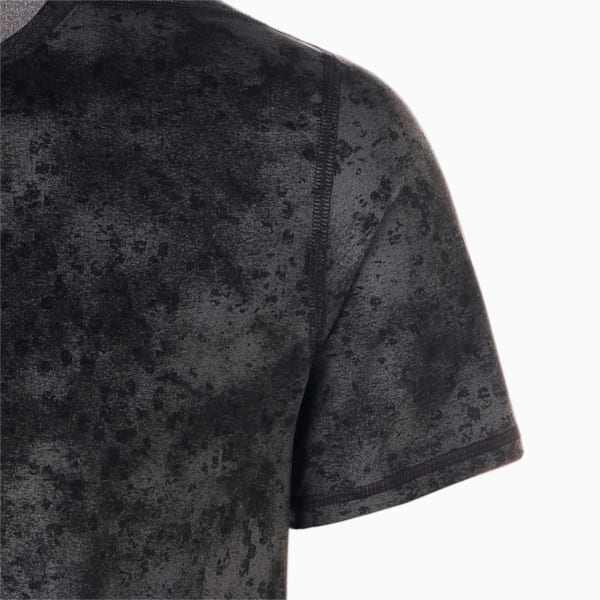 メンズ ヨガ スタジオ ヨギーニ ライト AOP 半袖 Tシャツ, PUMA Black
