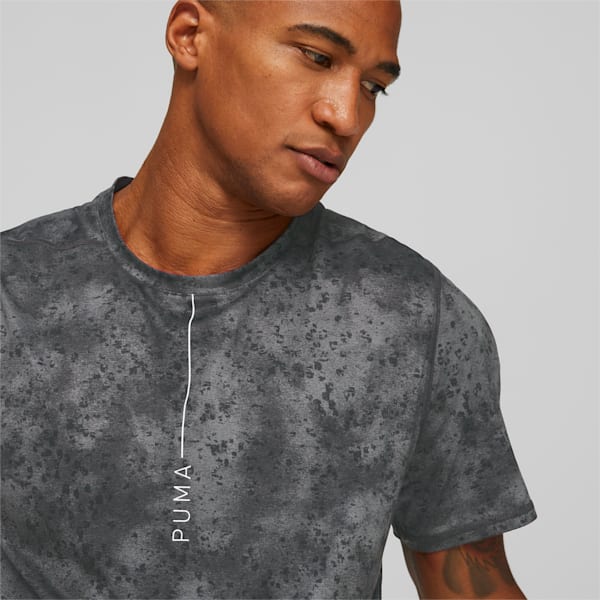 メンズ ヨガ スタジオ ヨギーニ ライト AOP 半袖 Tシャツ, PUMA Black