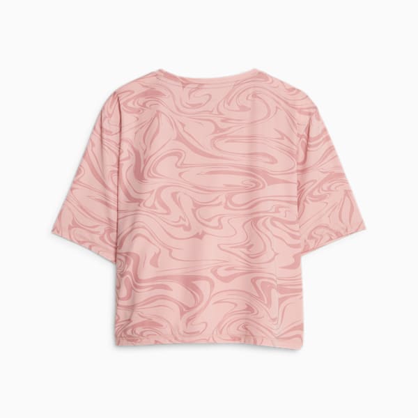 ウィメンズ トレーニング TRAIN FAVORITE AOP クロップ Tシャツ, Future Pink, extralarge-JPN