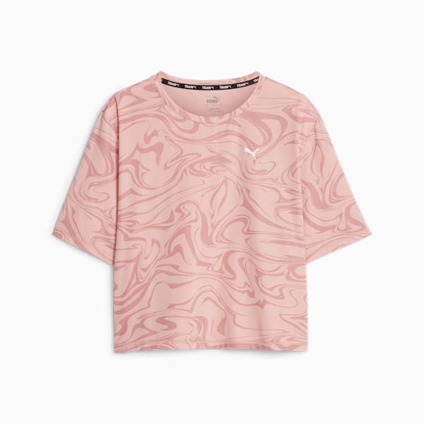 ウィメンズ トレーニング TRAIN FAVORITE AOP クロップ Tシャツ, Future Pink, extralarge-JPN