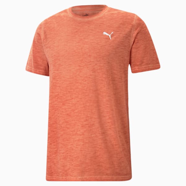 メンズ ヨガ スタジオ ファンデーション ウォッシュ 半袖 Tシャツ, Chili Powder, extralarge-JPN