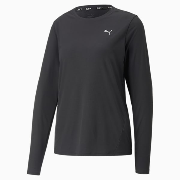 ウィメンズ ランニング RUN FAVORITE 長袖 Tシャツ, PUMA Black, extralarge-JPN