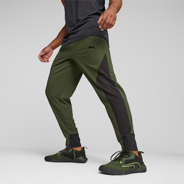 メンズ トレーニング ULTRAWEAVE ジョガーパンツ, Myrtle-PUMA Black, extralarge-JPN
