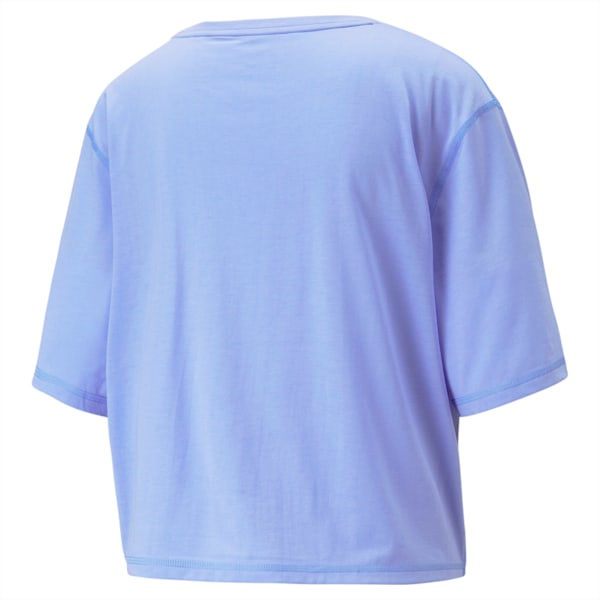 ウィメンズ トレーニング グラフィック ボクシー クロップ Tシャツ, Elektro Purple, extralarge-JPN