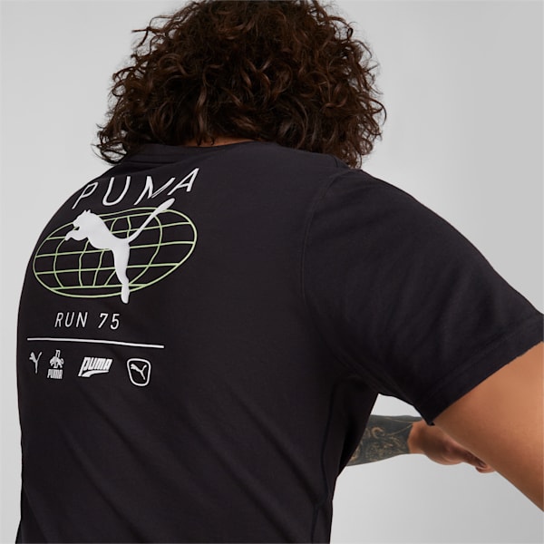 メンズ トレーニング パフォーマンス グラフィック 半袖 Tシャツ, PUMA Black-Q2 Print, extralarge-JPN