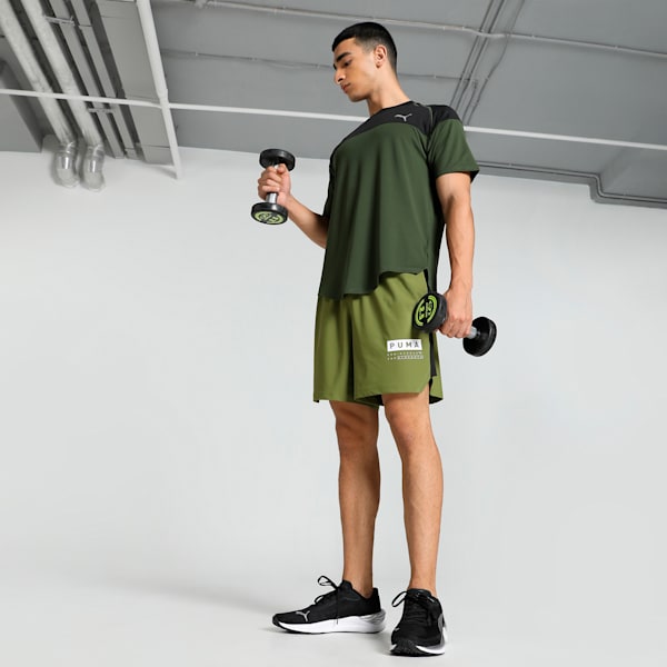 Train Cloudspun Men's Training Tee, Myrtle-PUMA Black, extralarge-IND