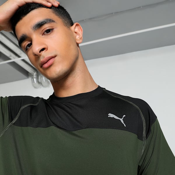 Train Cloudspun Men's Training Tee, Myrtle-PUMA Black, extralarge-IND