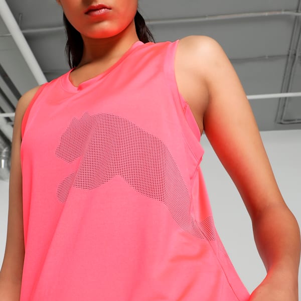 Train All Day Women's Relaxed Fit Big Cat Training Tank Top, Sunset Glow, extralarge-IND