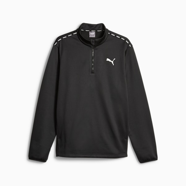 Puma Fit Men's Training PWRFleece Quarter-zip, PUMA Black, extralarge