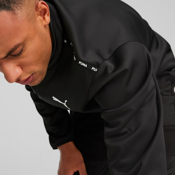 Puma joggers mens quarter zip hotsell