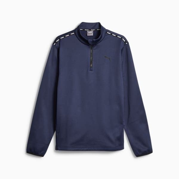 Sudadera de cuarto de cierre Puma Fit Training PWRFleece para hombre, PUMA Navy, extralarge