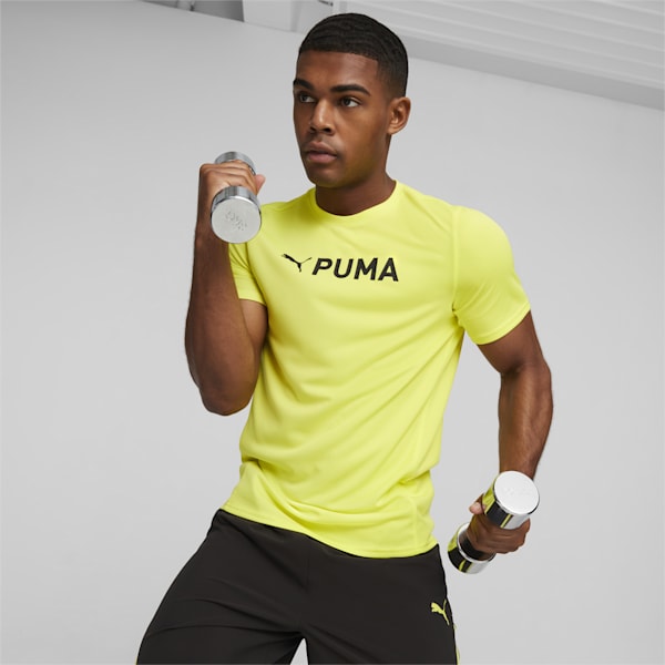 PUMA Fit Ultrabreathe Men's T-Shirt, Yellow Burst, extralarge-AUS