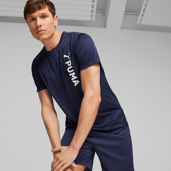 Playera para entrenar PUMA FIT para hombre, PUMA Navy, extralarge