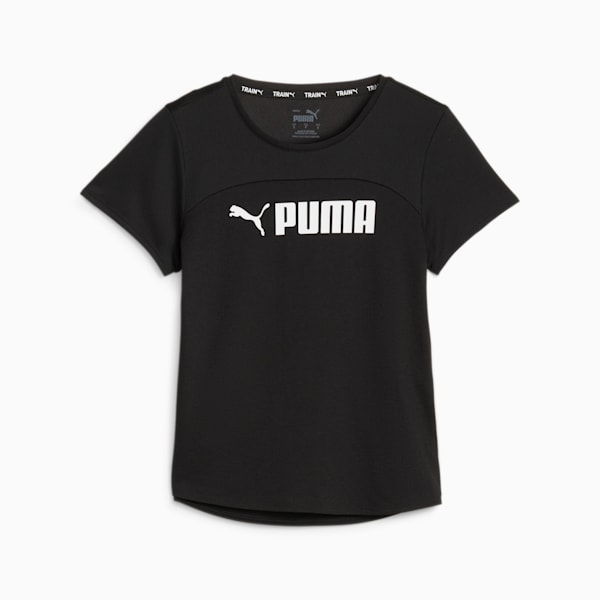 PUMA FIT Ultrabreathe Training Women's T-shirt, PUMA Black-PUMA White, extralarge-IND