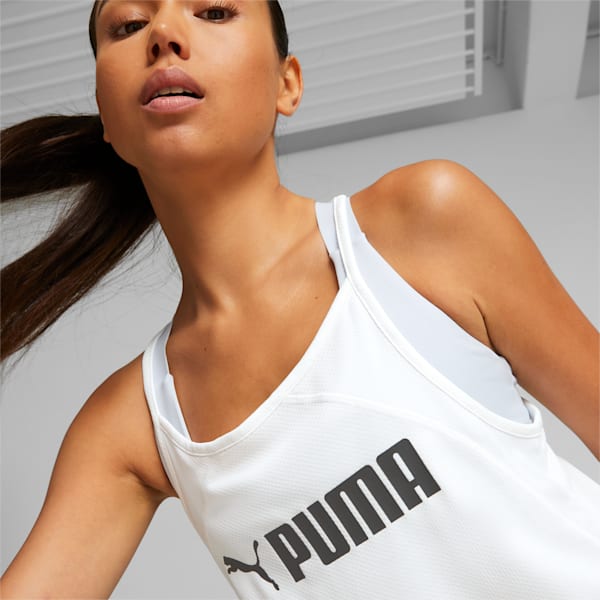 FIT ULTRABREATHE Women's Training Tank Top, PUMA White-PUMA Black, extralarge-IND
