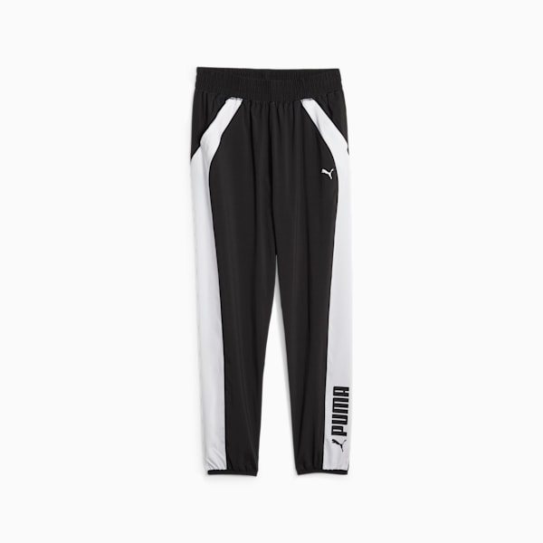 Pants de entrenamiento para mujer PUMA FIT, PUMA Black-PUMA White, extralarge