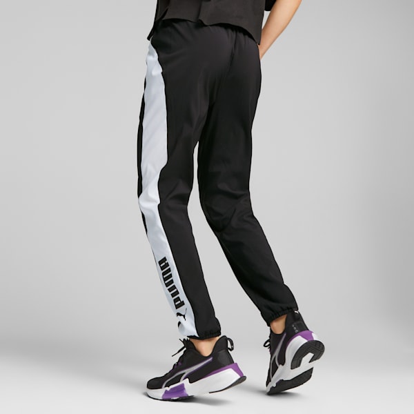 Pants de entrenamiento para mujer PUMA FIT, PUMA Black-PUMA White, extralarge