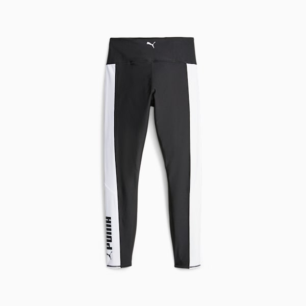 PUMA FIT High Waist Women's Training Leggings, PUMA Black-PUMA White, extralarge-IND