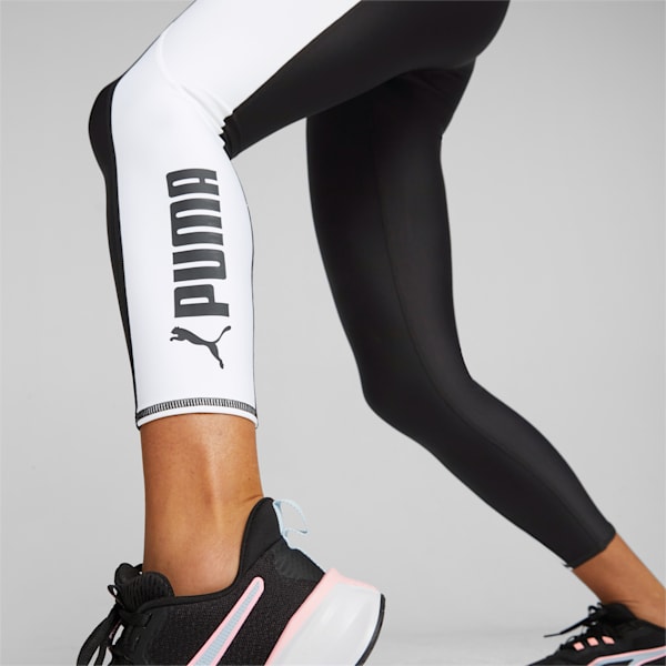 Only Play sports performance leggings with side paneling in black