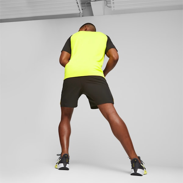 Ultrabreathe Men's 7'' Woven Training Shorts, PUMA Black-Yellow Burst, extralarge-IND