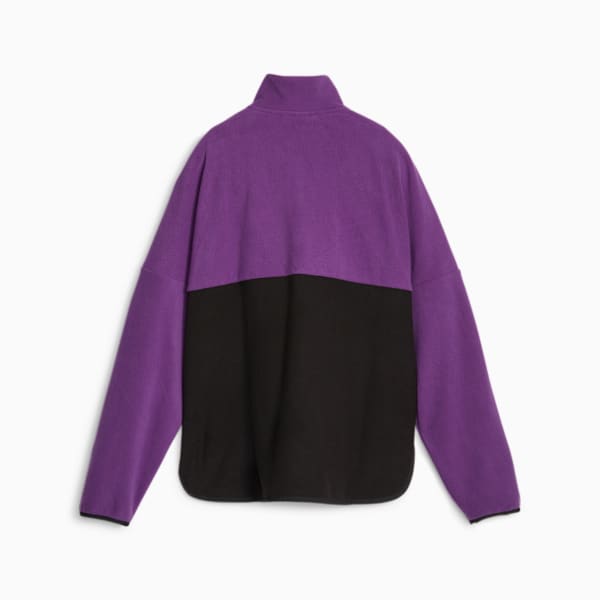 Fit Women's Training Polar Fleece Top, Purple Pop-PUMA Black, extralarge-IND