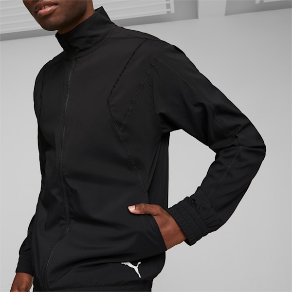 PUMA FIT Full-Zip Woven Men's Training Jacket, PUMA Black, extralarge-AUS