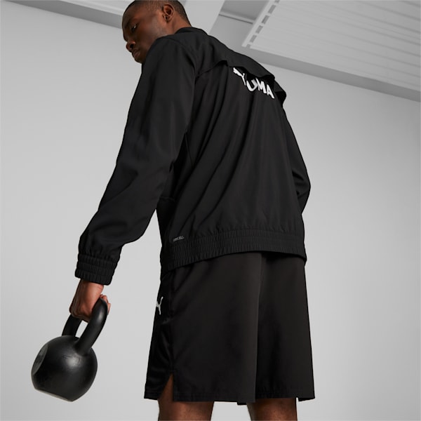 PUMA FIT Full-Zip Woven Men's Training Jacket, PUMA Black, extralarge-AUS