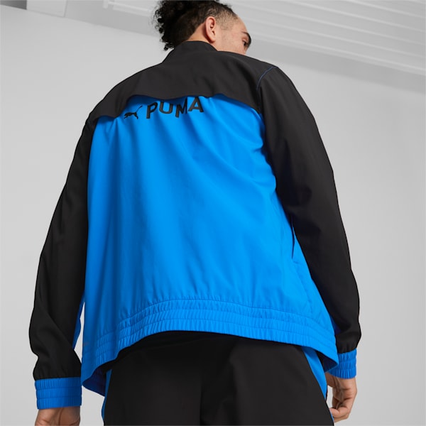 PUMA FIT Full-Zip Woven Training Jacket Men, Ultra Blue-PUMA Black, extralarge-GBR