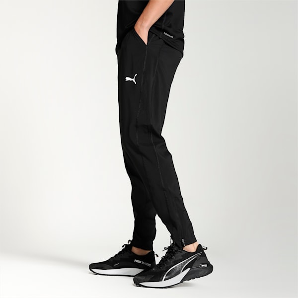 FIT Men's Woven Tapered Training Pants, PUMA Black, extralarge-IND