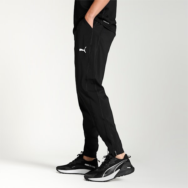 PUMA FIT Men's Woven Tapered Training Pants, PUMA Black, extralarge-IND