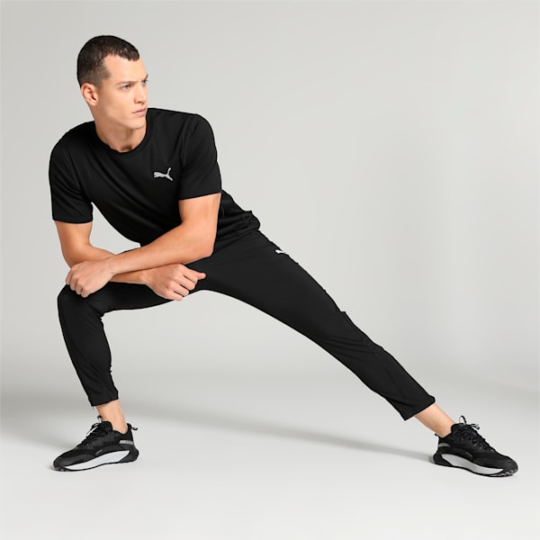 FIT Men's Woven Tapered Training Pants, PUMA Black, extralarge-IND