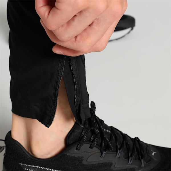 FIT Men's Woven Tapered Training Pants, PUMA Black, extralarge-IND