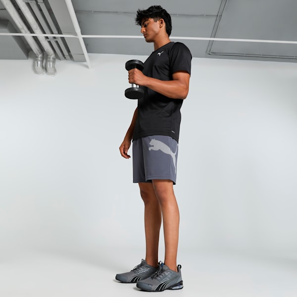 Train All Day Big CAT Men's Training Shorts, Galactic Gray, extralarge-IND
