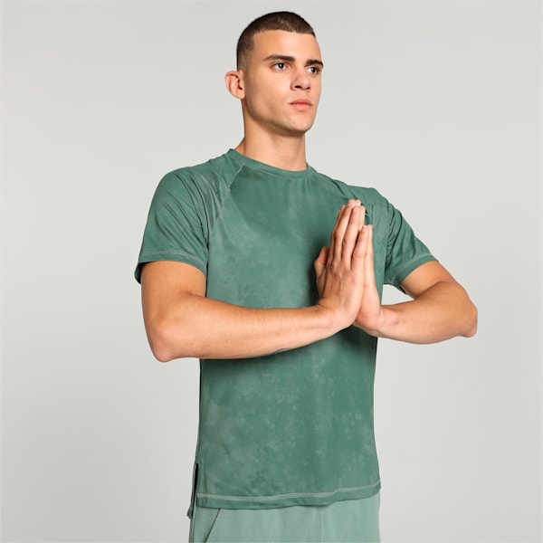 Studio Yogini Lite Training Tee Men, Eucalyptus-PUMA Black, extralarge-IND