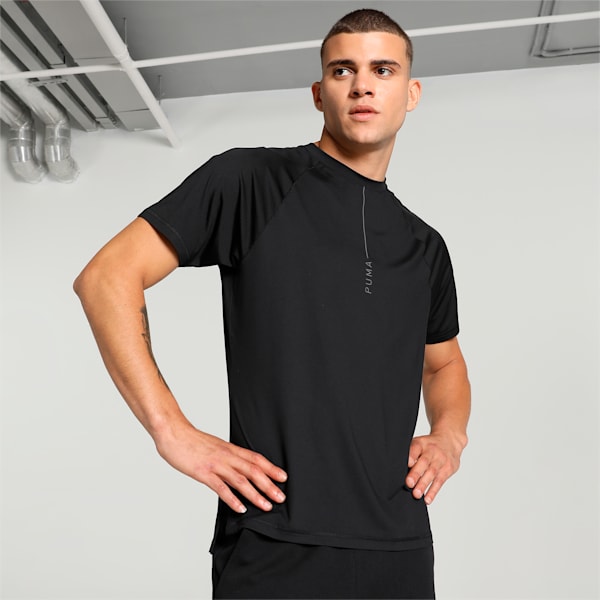 Men's Studio Yogini Lite Tee, PUMA Black, extralarge-IND