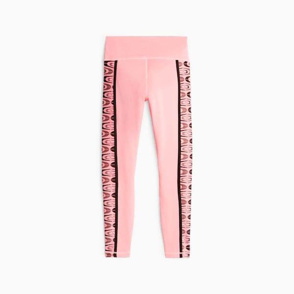 Mallas de entrenamiento de tiro alto Retro Glam para mujer, Koral Ice, extralarge