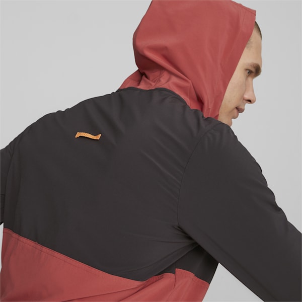 PUMA x FIRST MILE Men's Running Jacket, PUMA Black-Astro Red, extralarge-IDN