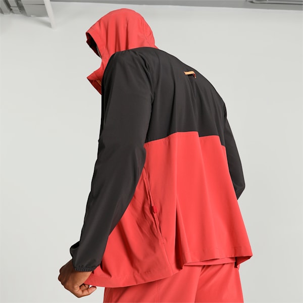 PUMA x FIRST MILE Men's Running Jacket, PUMA Black-Astro Red, extralarge-IND