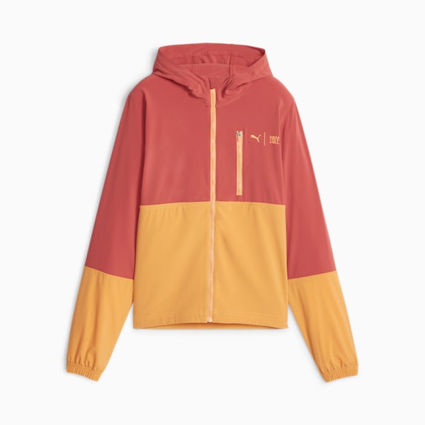 Orange running jacket women's outlet