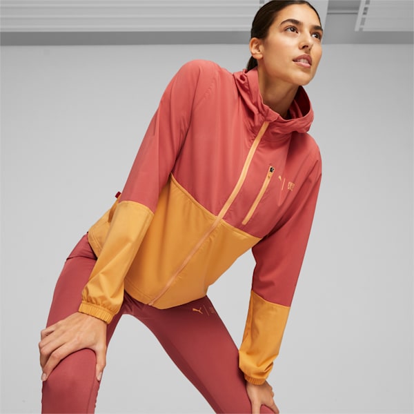 PUMA x FIRST MILE Women's Running Jacket, Astro Red-Bright Melon, extralarge-IND